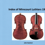 Index of Mirecourt Luthiers 1901