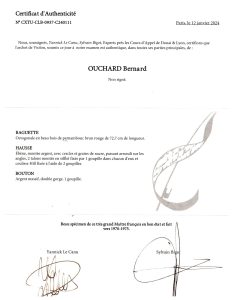 Bernard Ouchard c.1970 Certificate 1