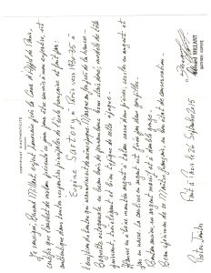 E. Sartory 1930-35 Certificate 1